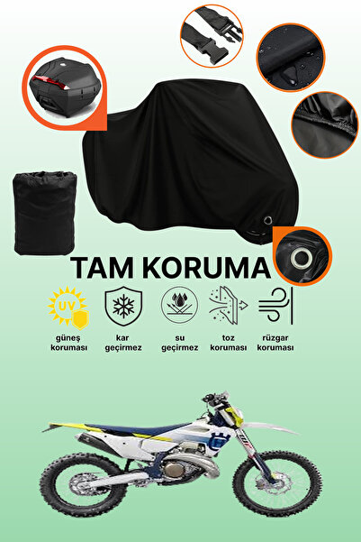 dokaca Black Lock and Tail Bag Compatible Husqvarna Te 250I Compatible Motorc...