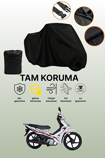 dokaca حقيبة خلفية سوداء وقماش متوافق مع دراجة نارية كوبا ريز 50