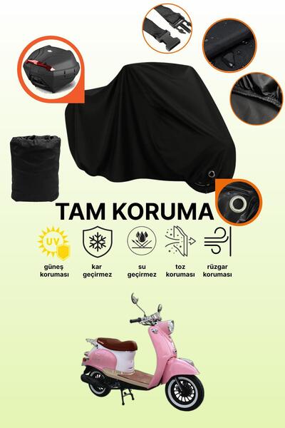 dokaca غطاء دراجة نارية متوافق مع موتولوكس ميثين 50، غطاء واقي أسود متوافق مع...