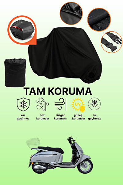 dokaca حقيبة خلفية سوداء متوافقة مع قماش الدراجات النارية المتوافق مع يوكي ري...