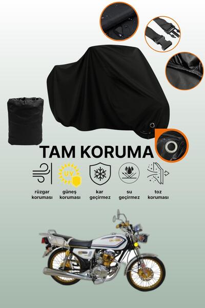 dokaca Black Lock Compatible Kuba Cheetah 100R Gold Compatible Motorcycle Cov...