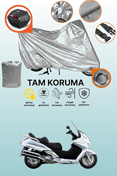 dokaca حقيبة خلفية وقفل رمادي متوافقة مع دراجة نارية هوندا FJS 600 سيلفر وينج...