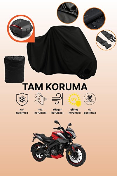 dokaca حقيبة خلفية سوداء متوافقة مع Bajaj Pulsar NS 200 ABS، غطاء دراجة نارية...