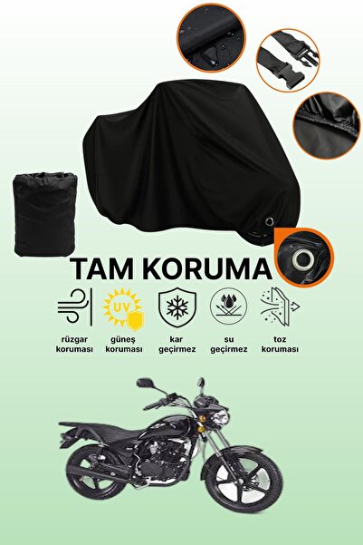 dokaca Black Lock Compatible Kanuni Terry Compatible Motorcycle Tarpaulin, Pr...