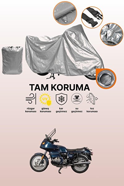 dokaca Grey Compatible with Lock Bmw R 800 Rt Compatible Motorcycle Tarpaulin