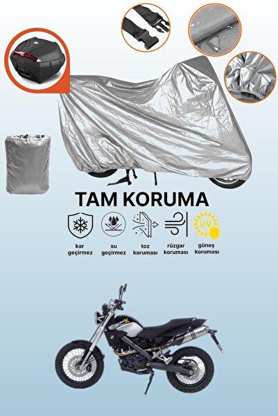 dokaca Gray Rear Bag Compatible Bmw g 650 X Country Compatible Motorcycle Tar...