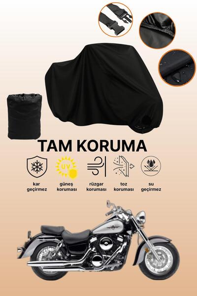 dokaca Black Kawasaki Vn 1500 Compatible Engine Cover, Protective Cover, Moto...