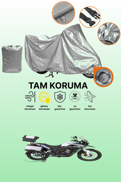 dokaca Gray Lock Compatible Mondial Rx3I Evo-Abs Compatible Motorcycle Cover,...