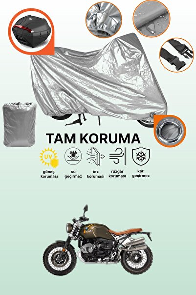 dokaca Grey Lock and Tail Bag Compatible Bmw R Nine t Scrambler Compatible Mo...