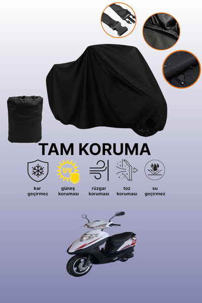 dokaca Black Kuba Km 100t-9 Compatible Engine Cover, Protective Cover, Motorc...