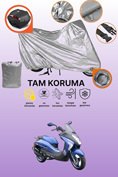 dokaca Gray Lock and Tail Bag Compatible Mondial 150 Zc Compatible Motorcycle...
