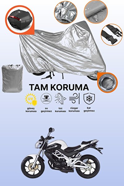 dokaca غطاء دراجة نارية متوافق مع كانوني فانتوم 180 مع قفل رمادي وحقيبة خلفية...