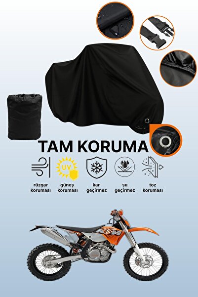 dokaca غطاء دراجة نارية متوافق مع KTM 400 SXC من Black Lock، غطاء واقي