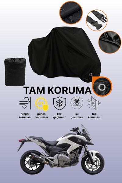 dokaca غطاء دراجة نارية متوافق مع هوندا NC 700 S، غطاء واقي أسود اللون