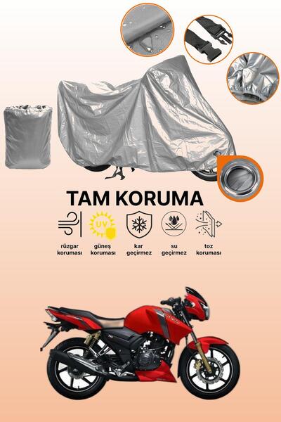 dokaca غطاء محرك متوافق مع TVS Apache RTR 150، غطاء واقي من ماركة Gray Lock