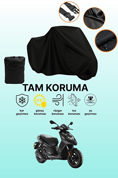 dokaca غطاء محرك متوافق مع بياجيو تايفون 125 باللون الأسود، غطاء واقي، غطاء ل...