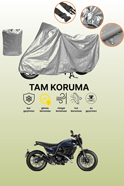 dokaca غطاء دراجة نارية رمادي اللون متوافق مع دوكاتي سكرامبلر نايت شيفت، غطاء...