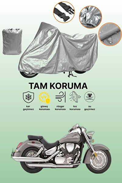 dokaca غطاء دراجة نارية متوافق مع هوندا VTX 1300 S باللون الرمادي، غطاء واقي،...