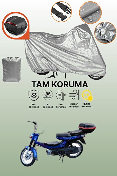 dokaca Gray Rear Bag Compatible with Kanuni Power Gxl Compatible Motorcycle C...
