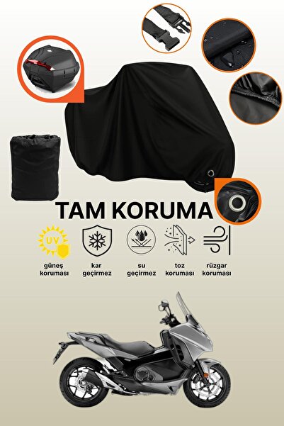 dokaca حقيبة خلفية سوداء وقماش متوافق مع دراجة نارية هوندا إن سي 750 دي إنتيجرا