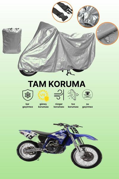 dokaca حقيبة خلفية رمادية اللون وقفل غير متوافق مع ياماها YZ 400 F، قماش متوا...
