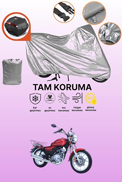 dokaca حقيبة خلفية رمادية متوافقة مع كانوني بورا 125، غطاء واقي للدراجة النارية