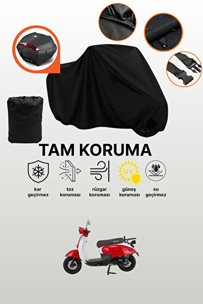 dokaca Mondial 50 Turismo Compatible Motorcycle Tarpaulin Compatible with Bla...