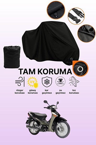 dokaca غطاء دراجة نارية متوافق مع هوندا إنوفا 125، غطاء واقي أسود اللون