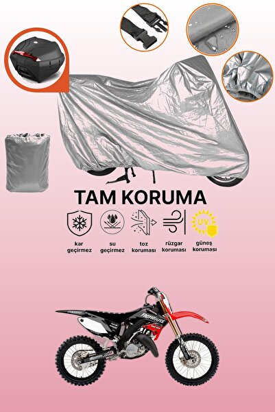 dokaca غطاء محرك متوافق مع هوندا سي آر 250 متوافق مع الحقيبة الخلفية باللون ا...