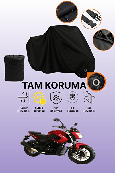 dokaca غطاء دراجة نارية أسود متوافق مع ماركة آسيا ماجور 250، غطاء واقي