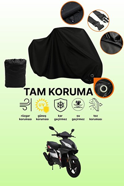 dokaca Mondial 125 Ardour Compatible Motorcycle Tarpaulin Compatible with Bla...