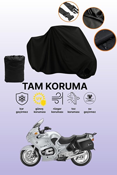 dokaca حقيبة خلفية سوداء وقفل غير متوافقة مع BMW R 1150 RT متوافقة مع قماش ال...