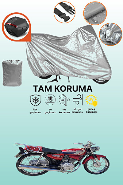dokaca Gray Rear Bag Compatible King Motor Kr-125-7 Compatible Motor Tarpauli...