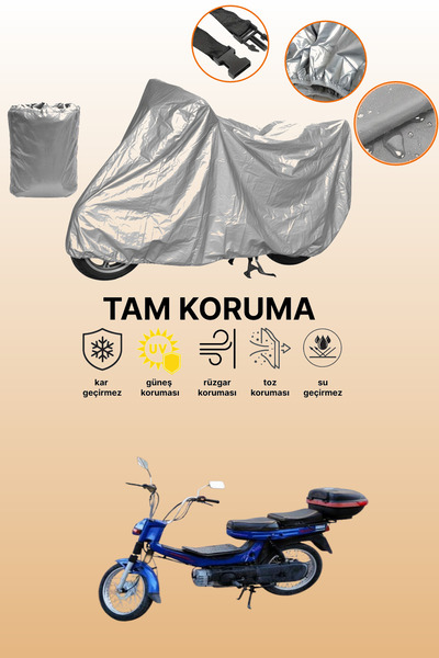 dokaca غطاء دراجة نارية رمادي متوافق مع كانوني توربو GXL، غطاء واقي، غطاء للمحرك