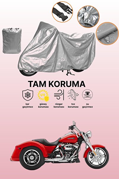 dokaca حقيبة خلفية رمادية اللون وقفل غير متوافقة مع قماش الدراجات النارية الم...