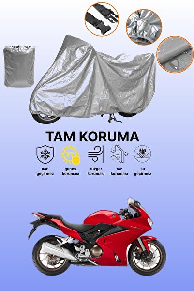 dokaca Grey Honda Vfr 800 Compatible Motorcycle Cover, Protective Cover, Moto...
