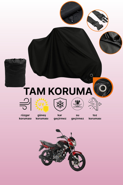 dokaca غطاء دراجة نارية متوافق مع Kuba TK 03 من Black Lock، غطاء واقي