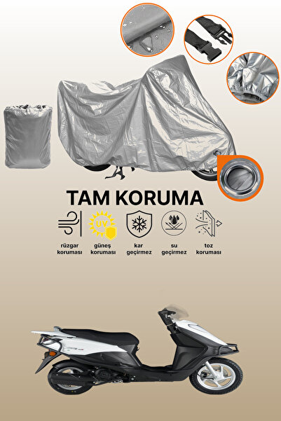 dokaca Gray Lock Compatible Rks Private 125 Compatible Motorcycle Cover, Prot...