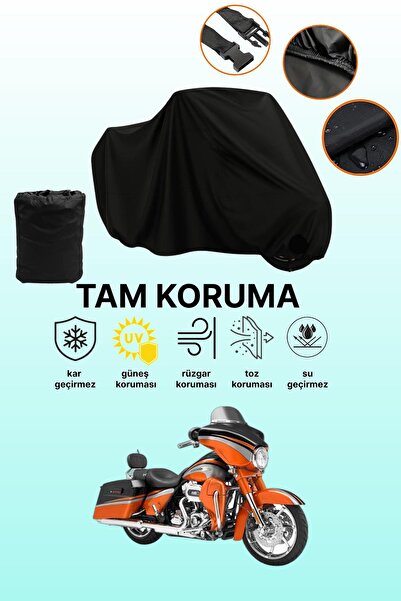 dokaca غطاء حماية أسود متوافق مع دراجة هارلي ديفيدسون FLHXSE2 CVO ستريت جلايد...