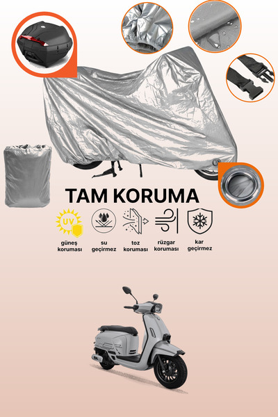 dokaca Gray Tail Bag and Lock Compatible Rks Sc 150Re Compatible Motorcycle T...