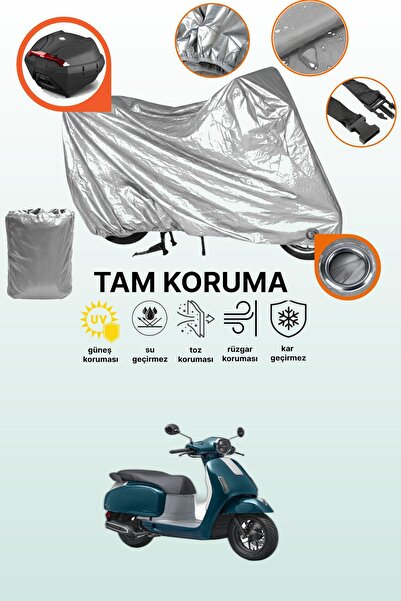 dokaca حقيبة خلفية رمادية اللون ومتوافقة مع قماش الدراجة النارية هوندا سبيسي 125