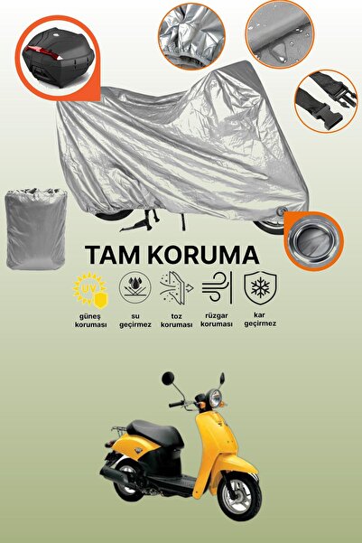 dokaca غطاء حماية رمادي اللون متوافق مع دراجة نارية هوندا توداي 50، غطاء حماية