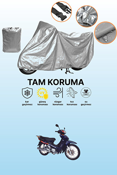 dokaca Gray Tail Bag and Lock Non-Matching Mondial 110 Kf Compatible Motorcyc...
