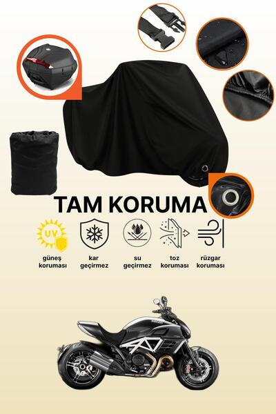 dokaca حقيبة خلفية وقفل أسود متوافقة مع دوكاتي ديافيل إيه إم جي إصدار خاص متو...