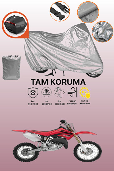 dokaca حقيبة خلفية رمادية متوافقة مع هوندا سي آر 85، غطاء واقي للدراجة النارية