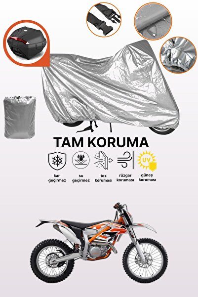 dokaca حقيبة خلفية رمادية متوافقة مع KTM 250 Freeride R، غطاء محرك متوافق، غط...