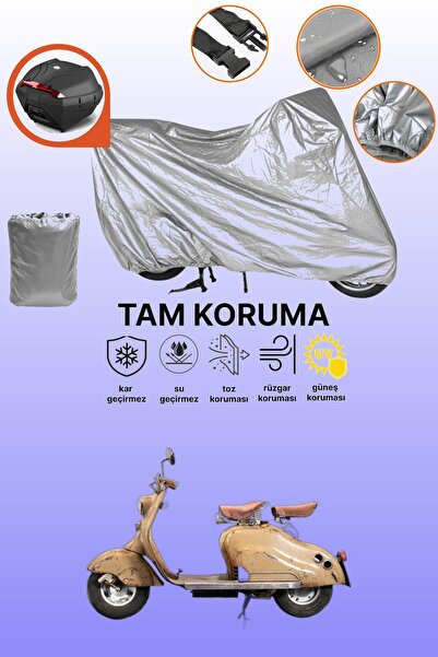 dokaca حقيبة خلفية رمادية متوافقة مع لامبريتا إينوتشينتي، غطاء واقي للدراجة ا...