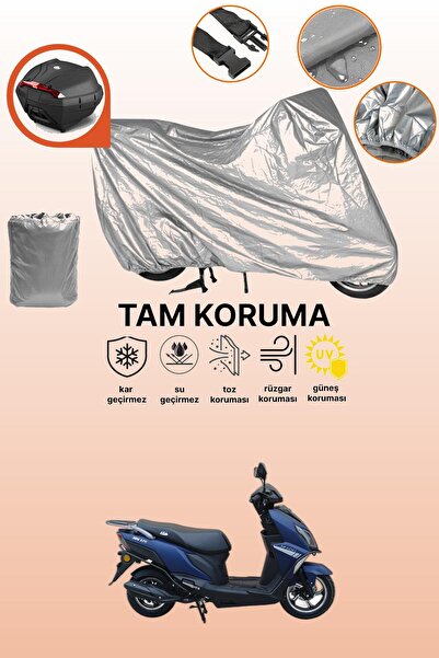 dokaca Gray Rear Bag Compatible with Apachi Joy 125 Compatible Motorcycle Tar...