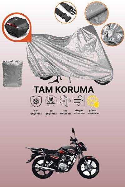 dokaca حقيبة خلفية رمادية متوافقة مع يوكي فورزا 100، غطاء واقي للدراجة النارية