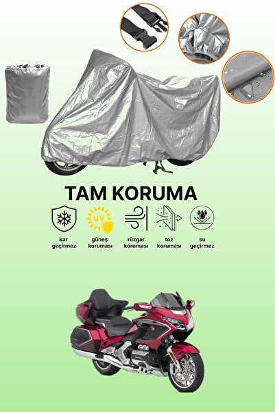 dokaca حقيبة خلفية رمادية اللون وقفل غير متوافقة مع قماش الدراجة النارية المت...